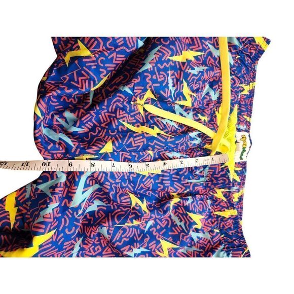 Tipsy Elves 90's print Size Large swim trunks Drawstring Stretch waist Pockets - Picture 9 of 10